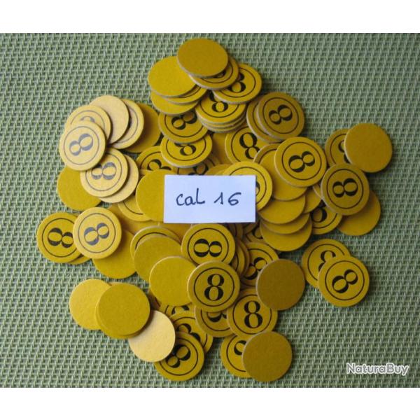 rondelles  carton  numrotes  cal  16  No  8   ou  neutres