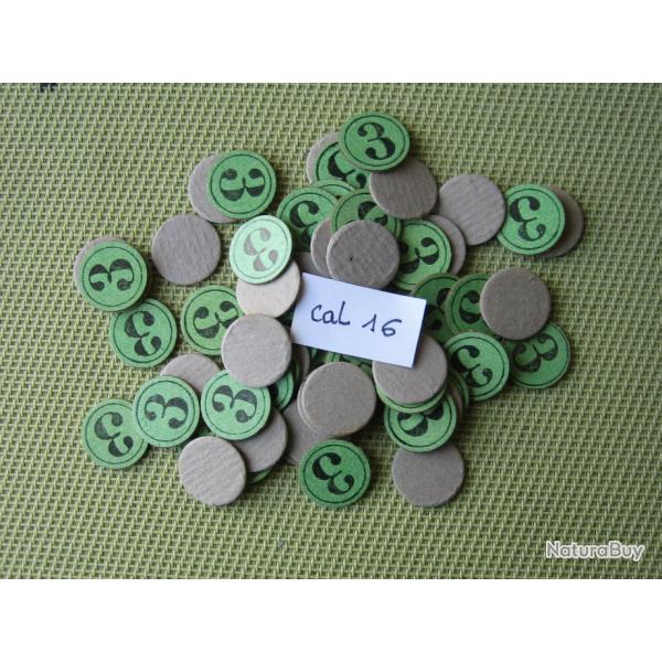 rondelles  carton  num�rot�es  cal  16  No  3   ou  neutres