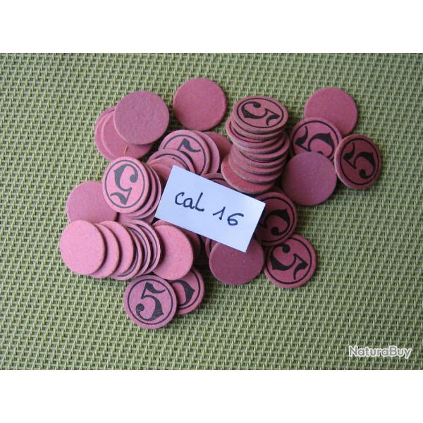 rondelles  carton  num�rot�es  cal  16  No  5   ou  neutres