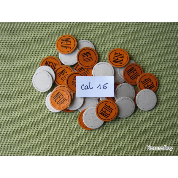 rondelles  carton  num�rot�es  cal  16  No  9   ou  neutres