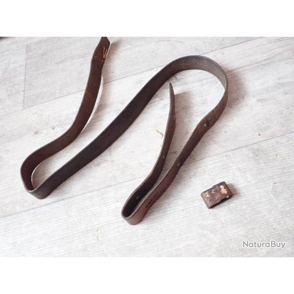 1928 - Sangle / bretelle pour fusil, carabine suisse Mdle K31 Rubin Schmidt � restaurer