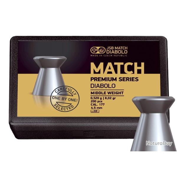 Plombs JSB Match Premium Series Middle Weight diam�tre 4.50 4.48mm