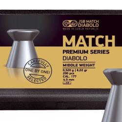 Plombs JSB Match Premium Series Middle Weight diam&egrave;tre 4.50 4.50mm