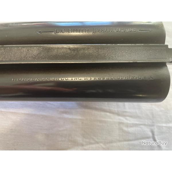 TRES RARE � la vente fusil juxtapos� L.C SMITH Field Grade USA New-York cal 16