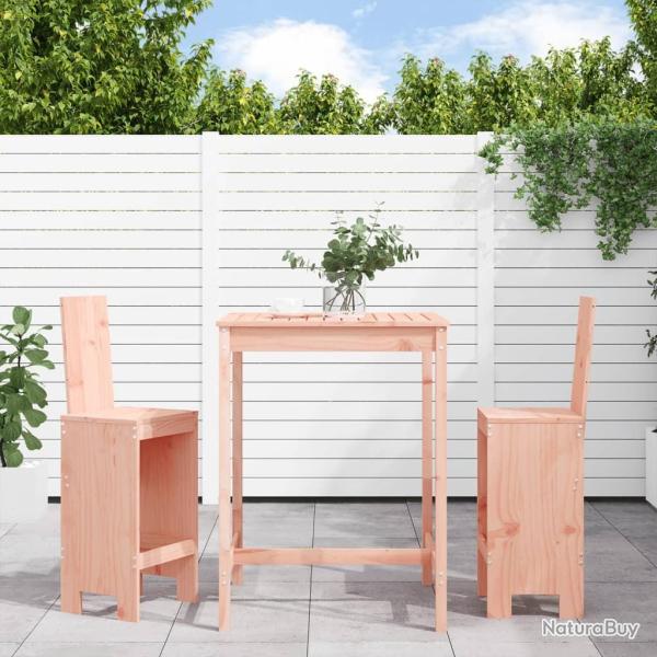 bar de jardin 3 pcs bois massif de Douglas alsavelo
