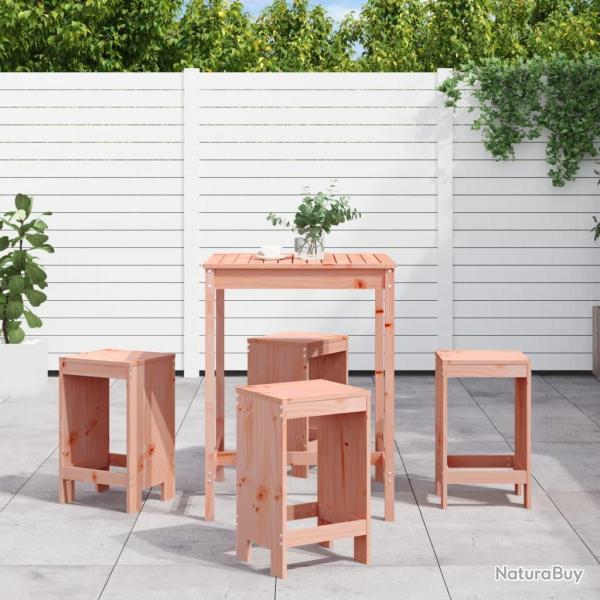 bar de jardin 5 pcs bois massif de Douglas alsavelo