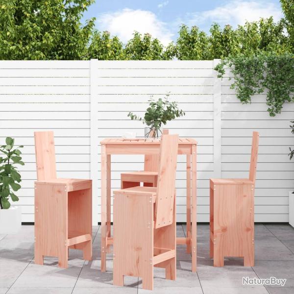 bar de jardin 5 pcs bois massif de Douglas alsavelo