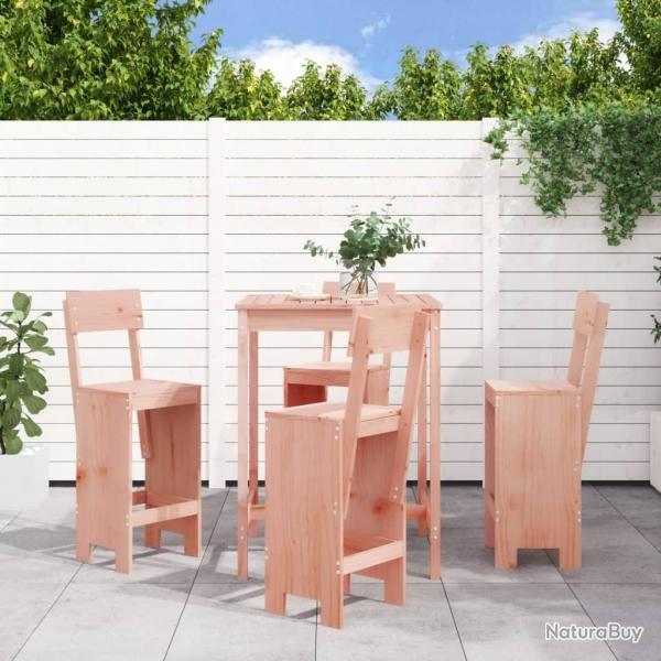 bar de jardin 5 pcs bois massif de Douglas alsavelo