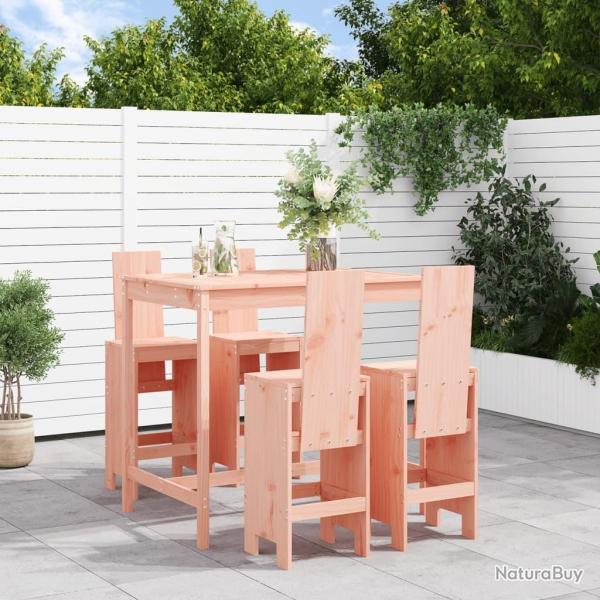 bar de jardin 5 pcs bois massif de Douglas alsavelo