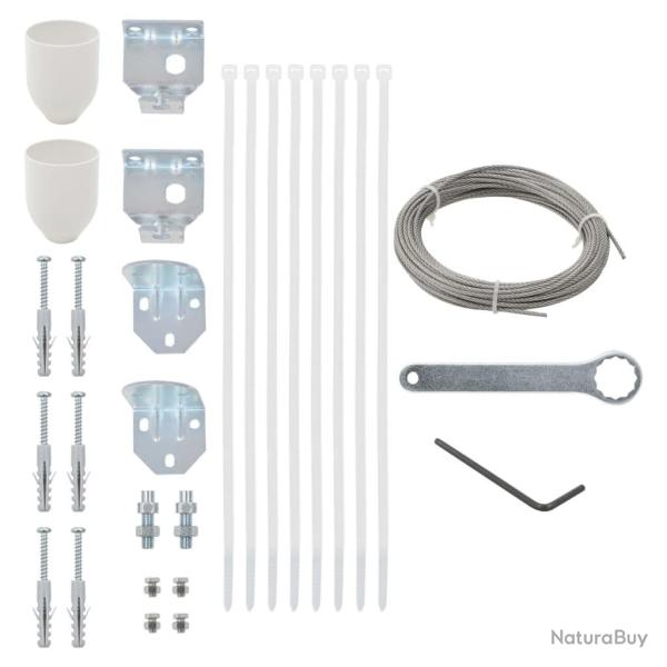 Ensemble d'accessoires pour �cran de balcon 29 pcs alsavelo
