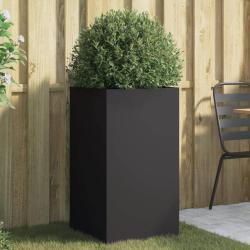 Jardini&egrave;re noir 42x38x75 cm acier