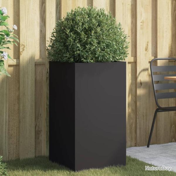 Jardini�re noir 42x38x75 cm acier