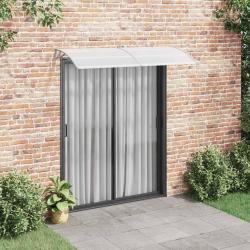 Auvent de porte Gris et transparent 200x75 cm PC alsavelo