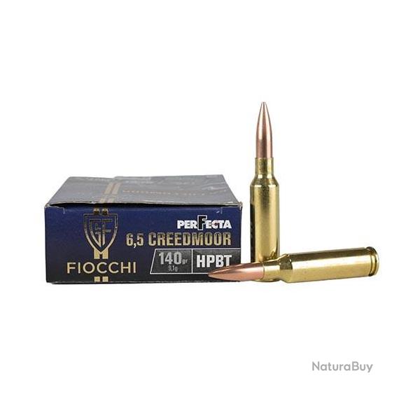 Munitions FIOCCHI calibre 6.5 Creedmoor Perfecta HPBT 140gr - 9g x20