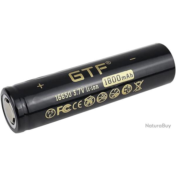 Batterie 16650 Rechargeable 1800Mah 3.7V au lithium-ion prot�g�e