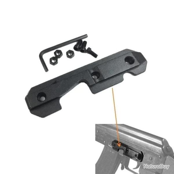 Adaptateur montage rail picatinny pour s�ries AK - Acier - Noir