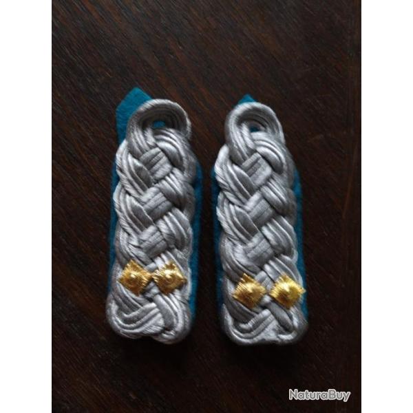 PAIRE DE PATTES D PAULE D OBERSTLEUTNANT DE L EX ALLEMAGNE DE L EST FORCES ARIENNES