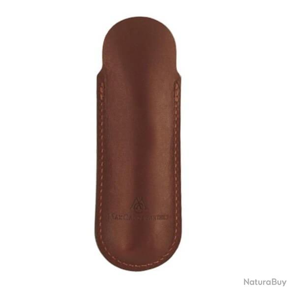 8811 Pochette 10/11 cm cuir brun Max Capdebarthes