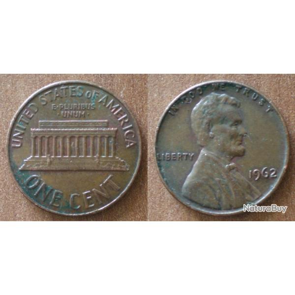 USA 1 Cent 1962 Lincoln Dollars Piece Dollar Etats Unis
