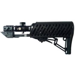 Tippmann TMC Air-Thru Stock / Crosse compl&egrave;te incluant syst&egrave;me HP de 0,2 litres - noir