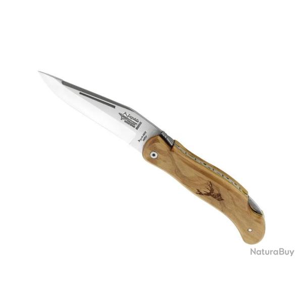 LAGUIOLE CHASSE G.DAVID PLEIN MANCHE OLIVIER 12CM CERF