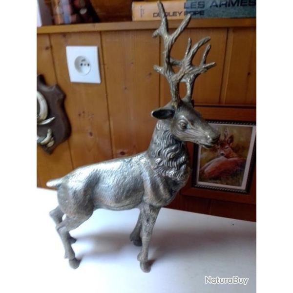 Bronze argent� cerf