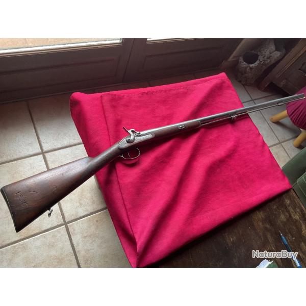 Fusil � percussion avec chien ext�rieur, pas de prix de r�serve