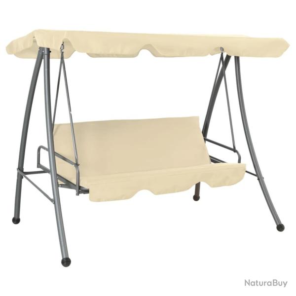 Balancelle d'ext�rieur avec auvent Blanc sable