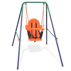 Balan&ccedil;oire pour enfants avec harnais de s&eacute;curit&eacute; Orange