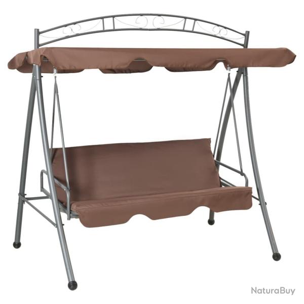Balancelle convertible d'ext�rieur avec auvent Caf�