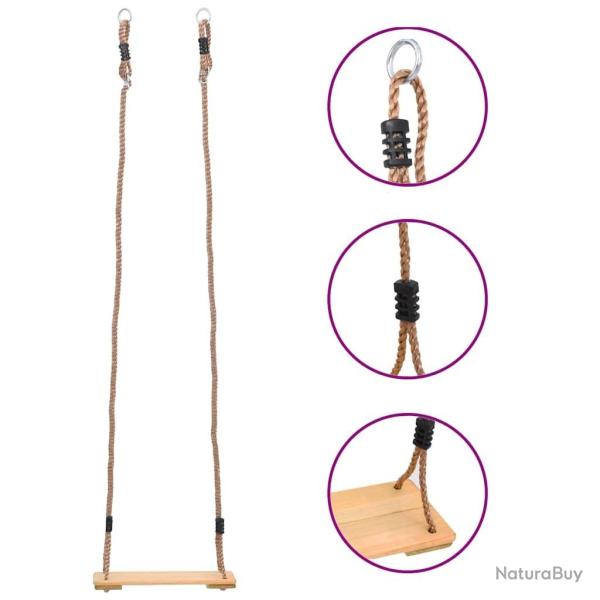 Balan�oire � planche 200 cm Bois de pin solide alsavelo