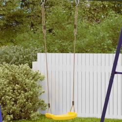 Balan&ccedil;oire d'ext&eacute;rieur d'enfants simple et corde r&eacute;glable jaune
