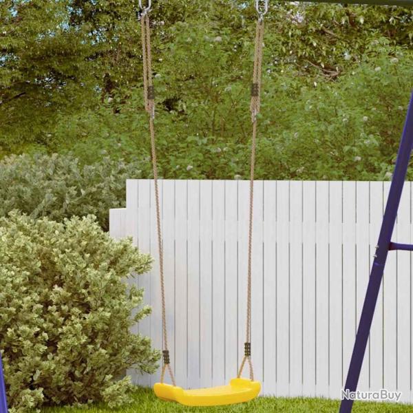 Balan�oire d'ext�rieur d'enfants simple et corde r�glable jaune alsavelo