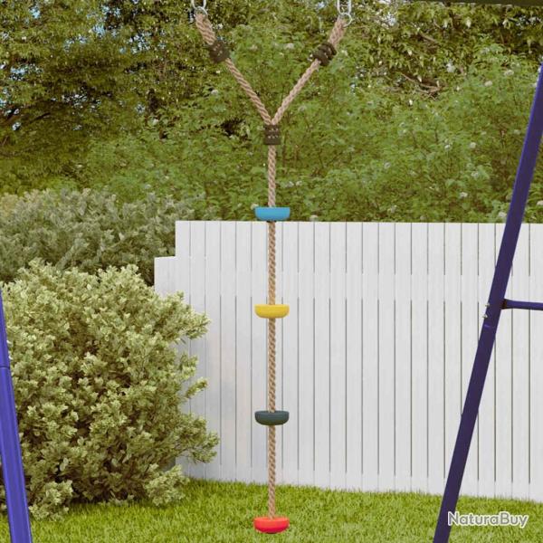 Balan�oire � c�ble � disque d'enfants et 4 marches multicolore alsavelo