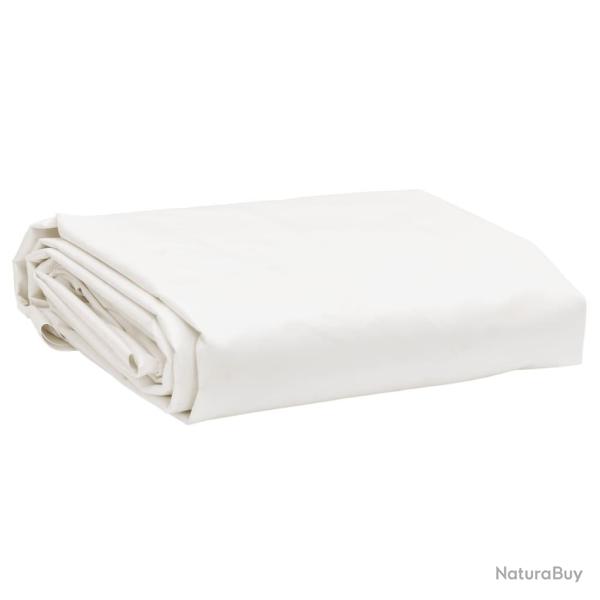 B�che blanc 5x6 m 650 g/m�