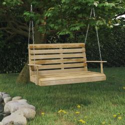 Balancelle 110 cm Bois de pin impr&eacute;gn&eacute;