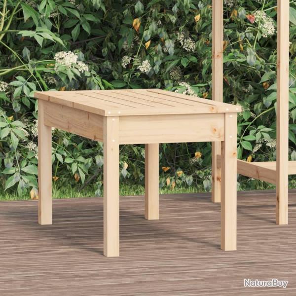 Banc de jardin 80x44x45 cm bois massif de pin alsavelo