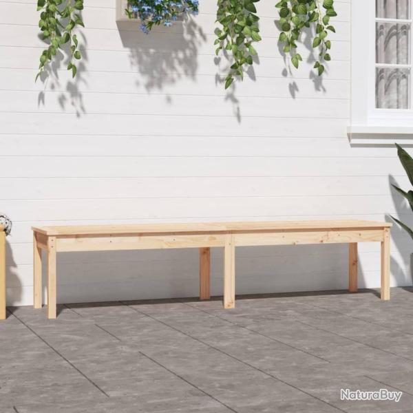 Banc de jardin � 2 places 203,5x44x45 cm bois massif de pin alsavelo