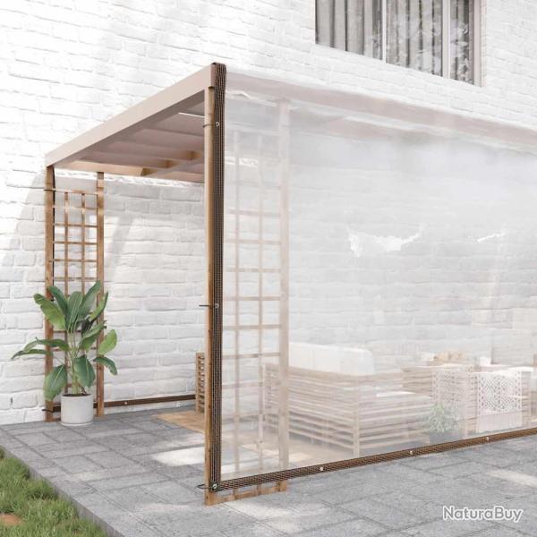 B�che transparente avec oeillets 10x10 m poly�thyl�ne