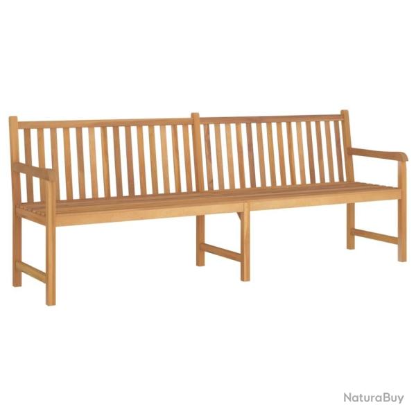 Banc de jardin 228 cm bois de teck solide alsavelo