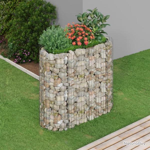Lit sur�lev� � gabion Fer galvanis� 120x50x100 cm
