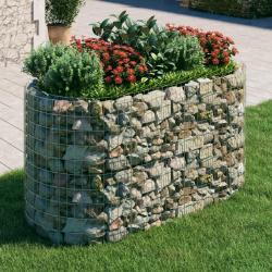 Lit sur&eacute;lev&eacute; &agrave; gabion Fer galvanis&eacute; 200x100x100 cm