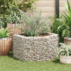 Lit sur&eacute;lev&eacute; &agrave; gabion hexagonale 100 x 90 x 50 cm