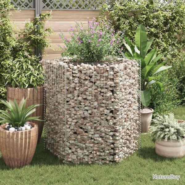 Lit sur�lev� � gabion hexagonale 100x90x100 cm