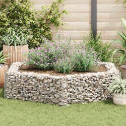 Lit sur&eacute;lev&eacute; &agrave; gabion hexagonale 200x173x40 cm