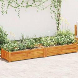 Lit sur&eacute;lev&eacute; de jardin Bois d'acacia 200x50x25 cm