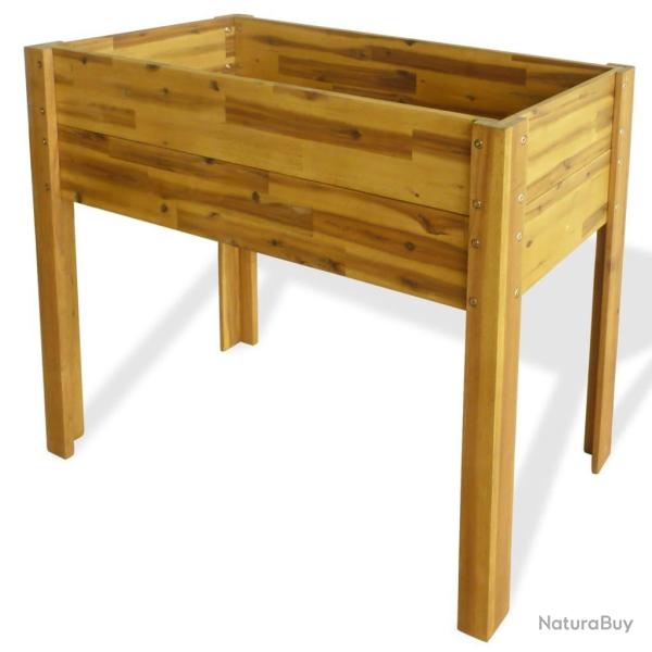 Lit sur�lev� de jardin Bois massif d'acacia