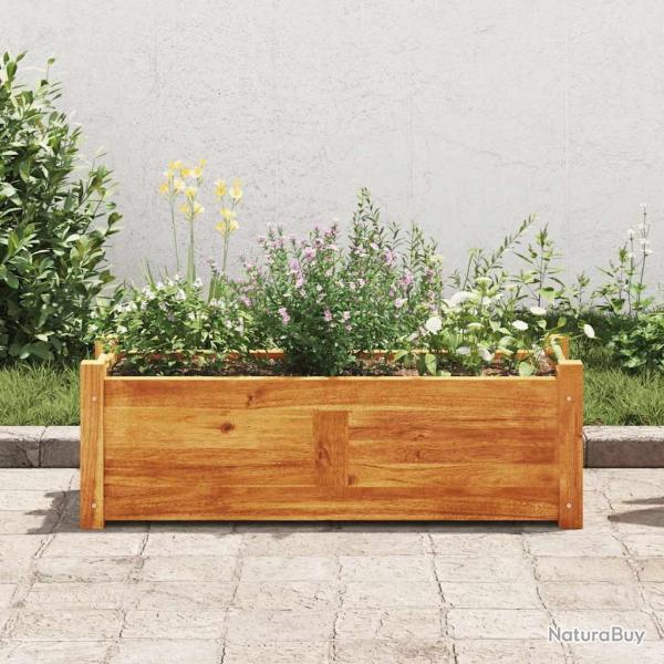 Lit sur�lev� de jardin Bois d'acacia 76x27,6x25 cm
