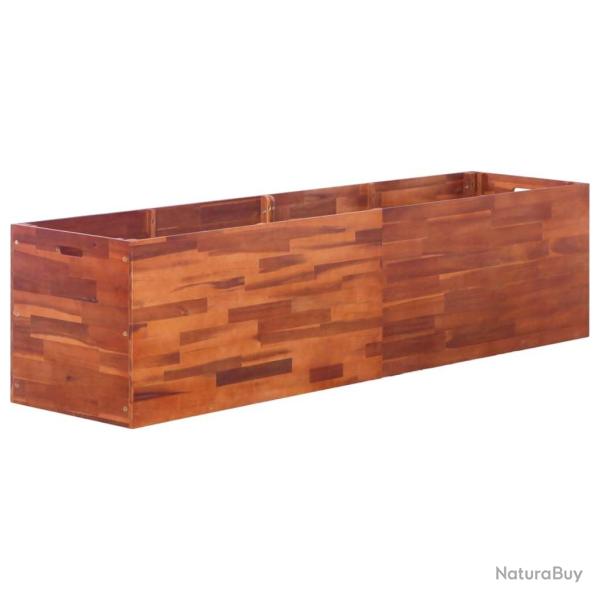 Lit surlev de jardin Bois d'acacia 200x50x50 cm alsavelo