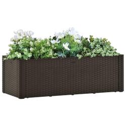 Lit sur&eacute;lev&eacute; de jardin avec syst&egrave;me d'arrosage Moka 100x43x33cm alsavelo
